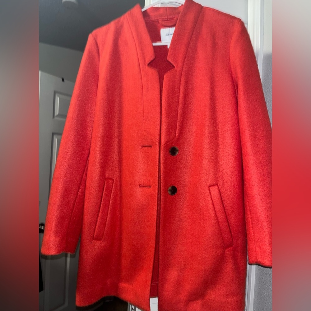 old navy orange Coat
